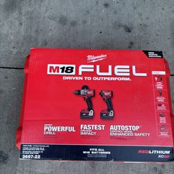 M18 FUEL 18V Lithium-Ion Brushless Cordless Hammer Drill and Impact Driver Combo Kit (2-Tool) with 2 Batteries