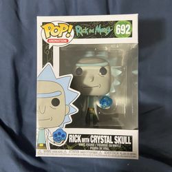 Funko Pop  Rick With Crystal Skull  Rick And Morty