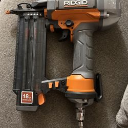RIDGID Pneumatic 18-Gauge 2-1/8 in. Brad Nailer with CLEAN DRIVE Technology,