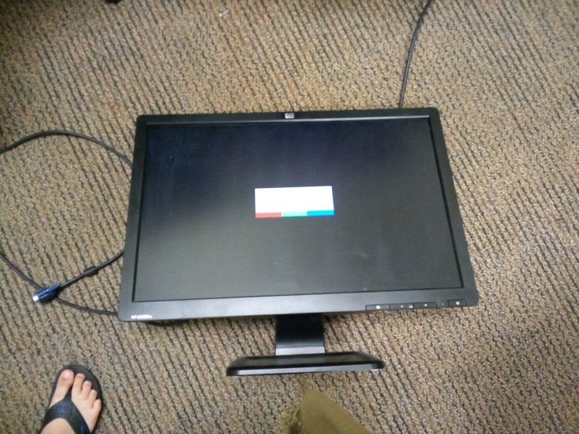 PC Screen With Cables