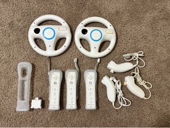 Wii Remotes + Accessories
