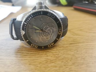 Invicta Angel 0486 Zirconia Accented MOP Dial Rubber Strap 42mm Women's Watch