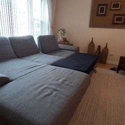 European Gray Sleeper Couch