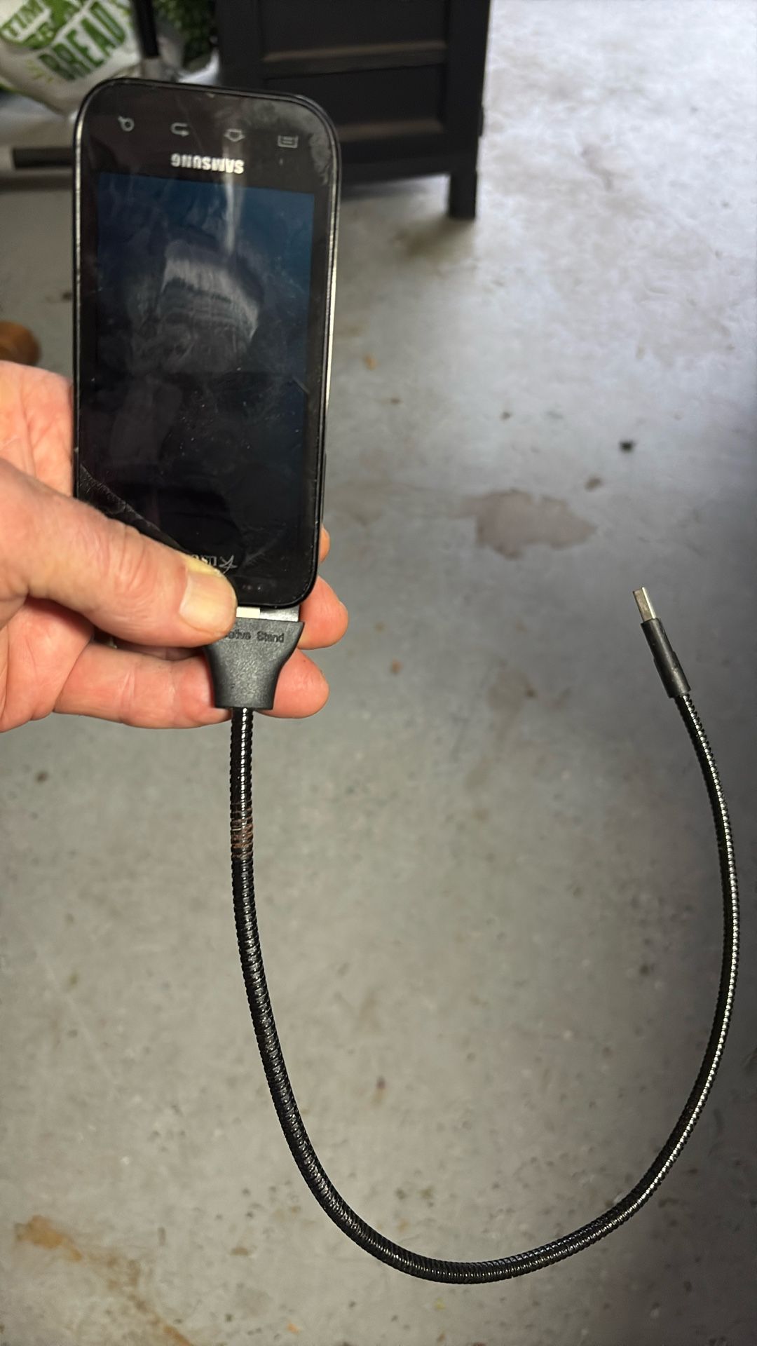 Hand Cell Phone Holder With Charger Built In
