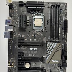 MSI Motherboard  & CPU