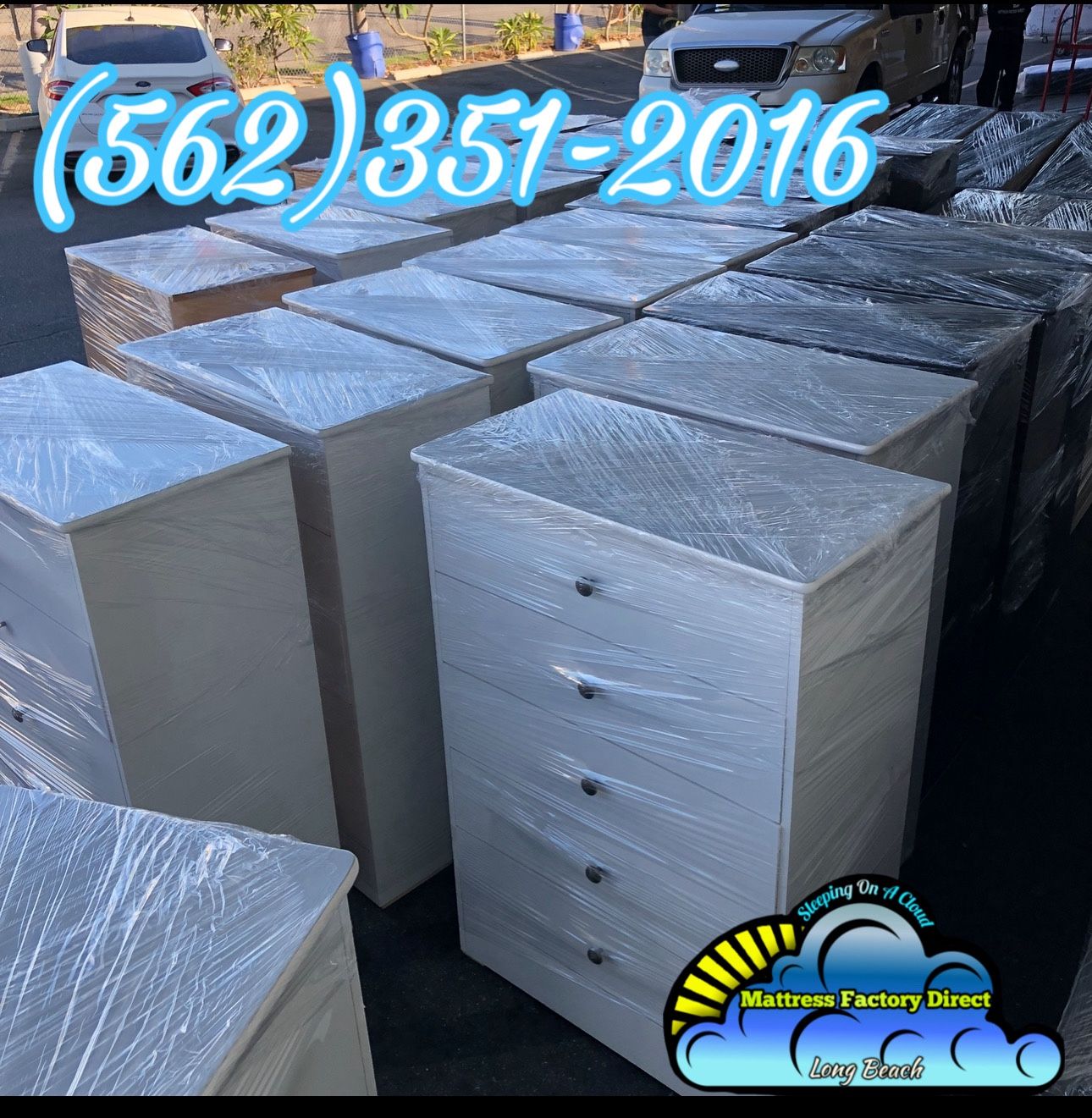 Five Drawer White Compressed Chest Cajonera Nueva 