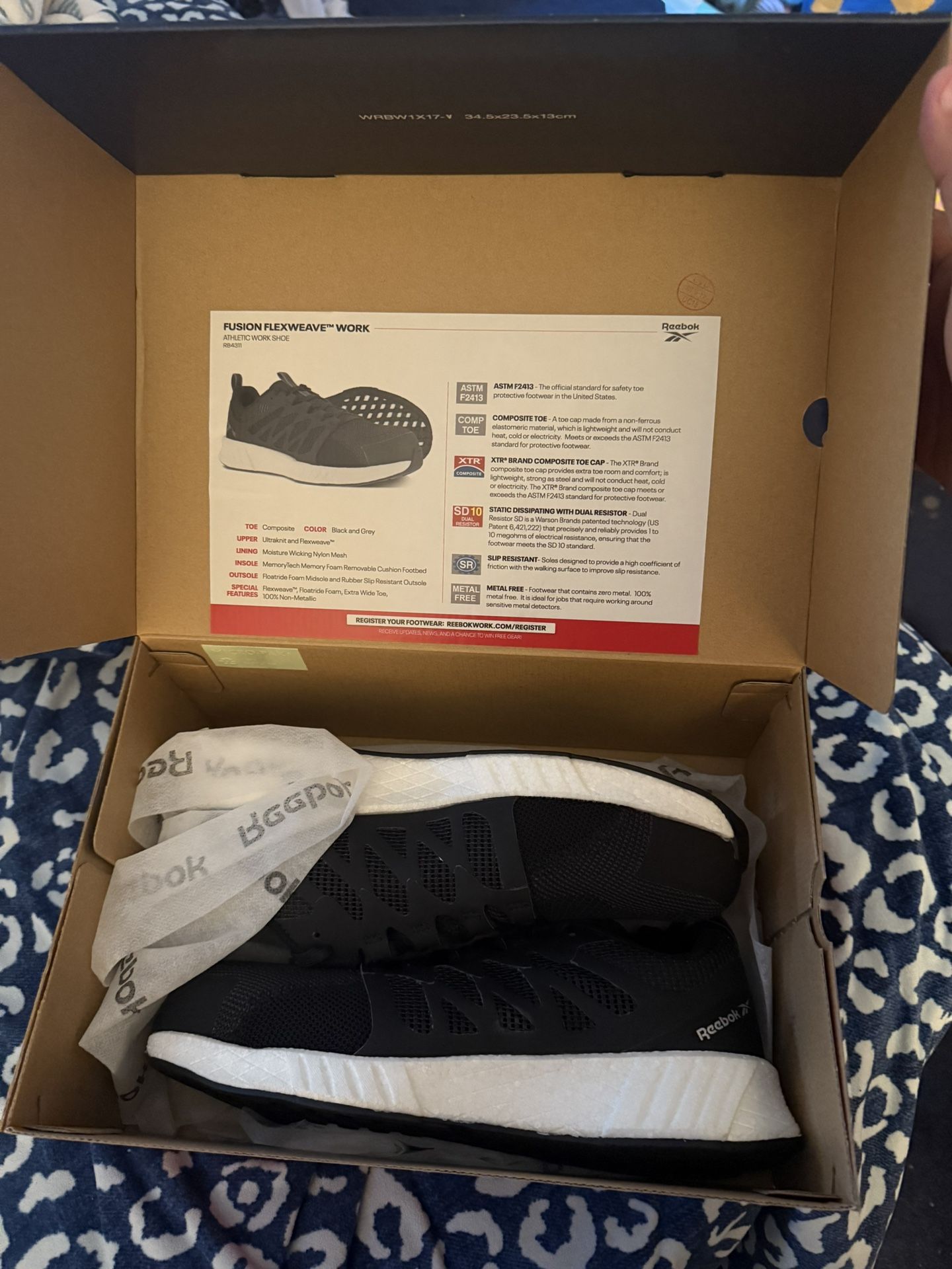 Reebok Work Shoe Comp Toe