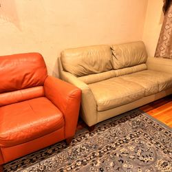 Leather Couch Set
