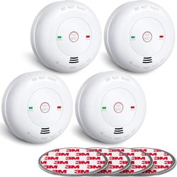 Carbon Monoxide Detector CO Detector Alarm 7-Year Battery Operated with Test and Silence Function Low Battery Warning Figaro Sensor UL2034 Listed, GS8