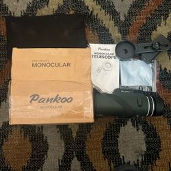 Pankoo 40X60 Monocular Telescope with Smartphone Holder