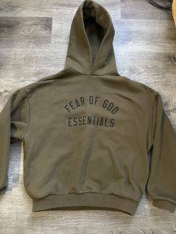 Essentials Fear Of God Green Hoodie