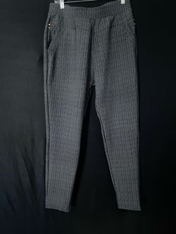 Angel Cult Women’s XL Black & Grey Chevron Dress Pants – Pull-On Comfort