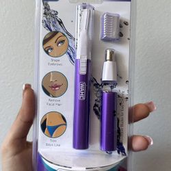 Wahl smooth finish Female Battery Pen Trimmer with Rinseable Blades for Facial Hair, bikini line