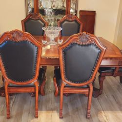 7 Pc Dinning Extension Table Set 