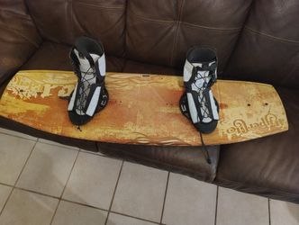 Wakeboard With New Bindings
