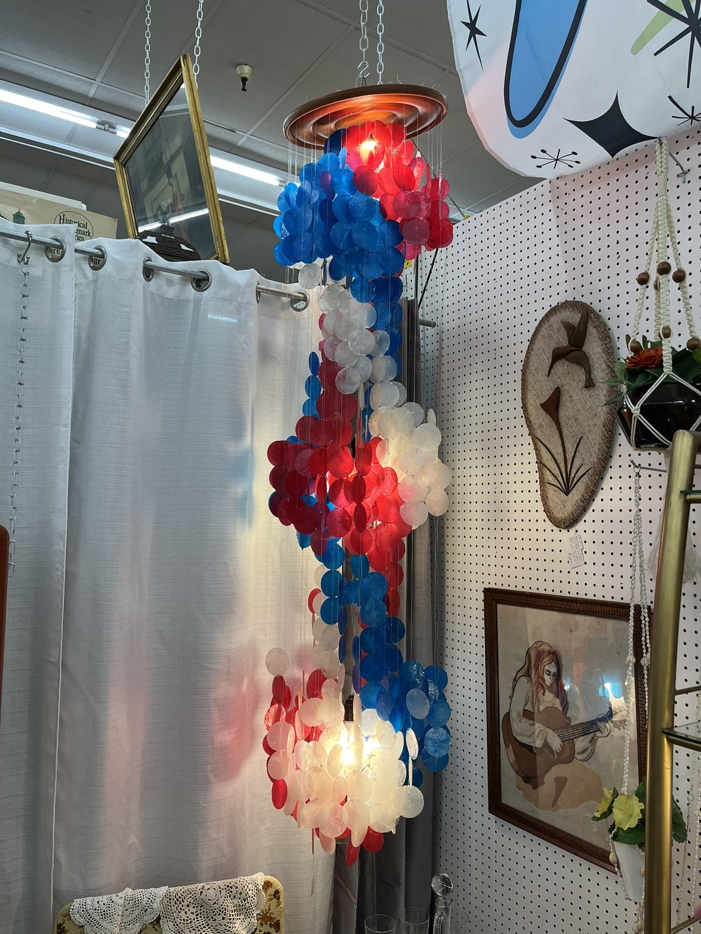 Capriz Shell Hanging Light