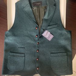 Men’s Tweed 2 Piece Suit. Emerald Color