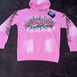 Hellstar Brainwashed Without Brain Hoodie Pink