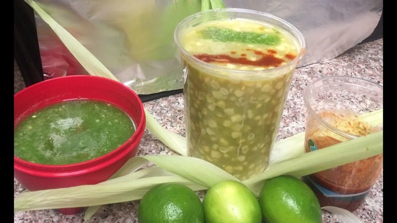 Rico atole verde de grano