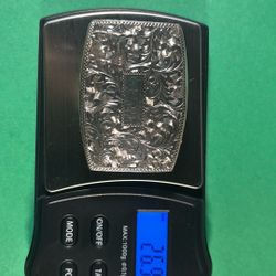 .950 Silver Belt Buckle 
