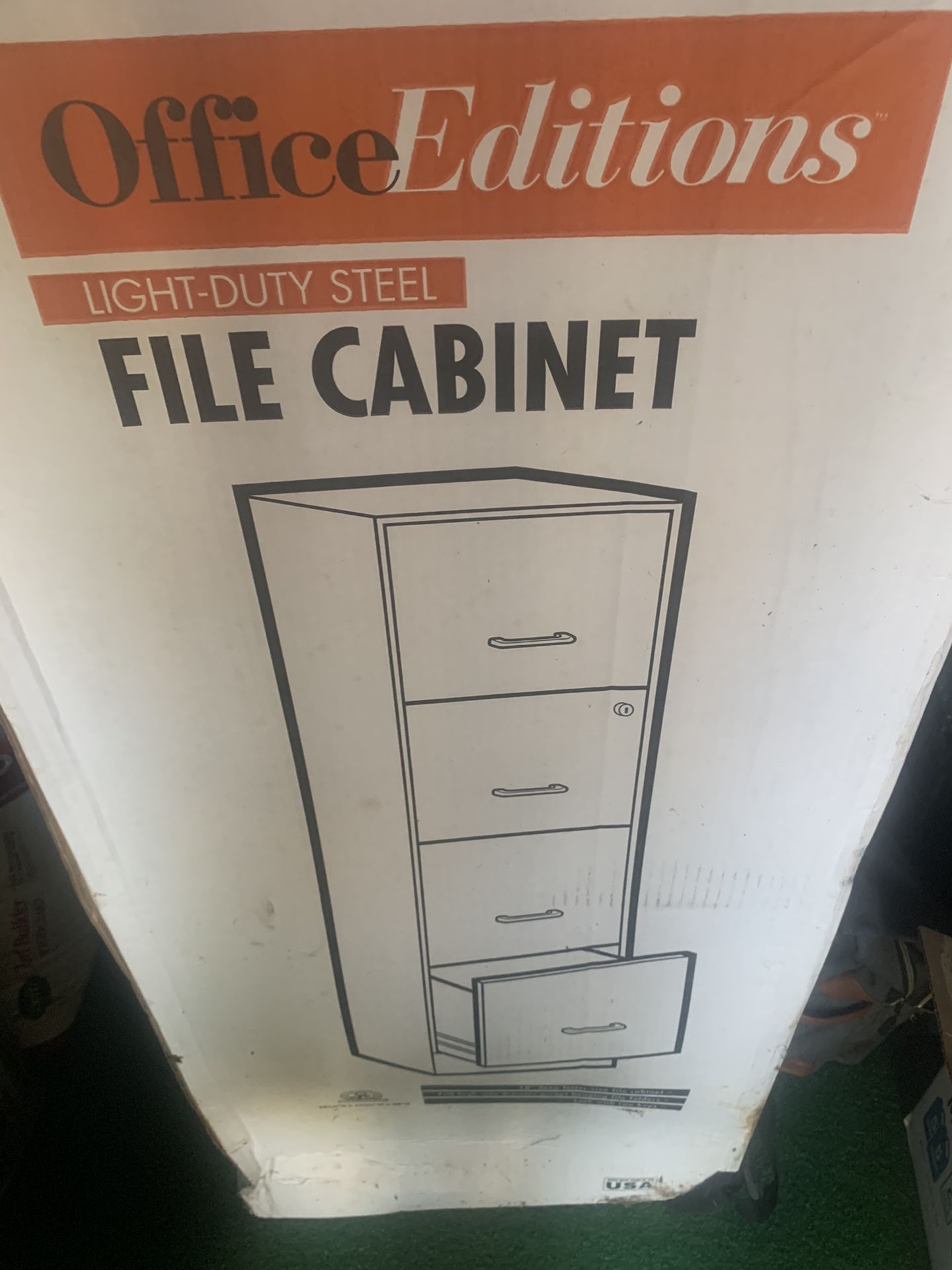 Office editions file cabinet brand new Never open 4 draw