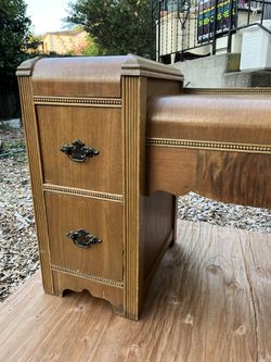 For Sale: Art Deco Water Fall Dresser with Mirror Thumbnail