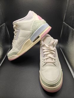 Jordan 3 Retro OG Spring Is In The Air Sail Jade IF4396-100 Men's Size 10.5 WITH BOX
