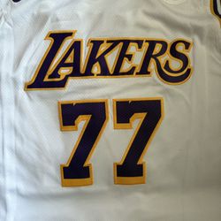 Swingman White Luka Doncic Lakers Jersey #77