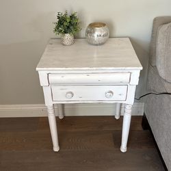 Side Table With 2 Drawers