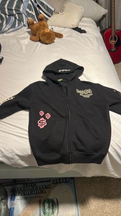 Black Zip up hoodie RR