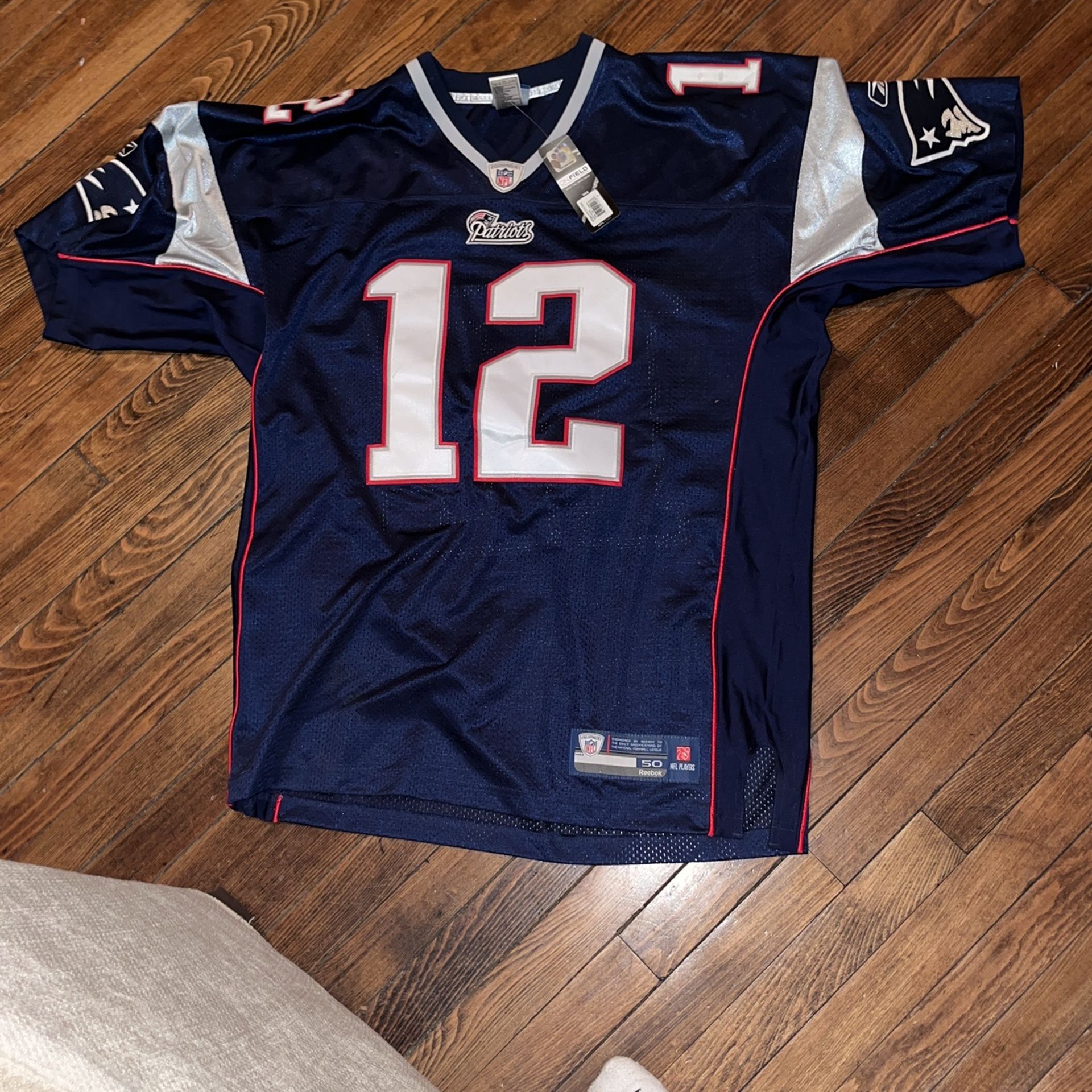 Vintage Reebok On Field Tom Brady Jersey With Tags Still On