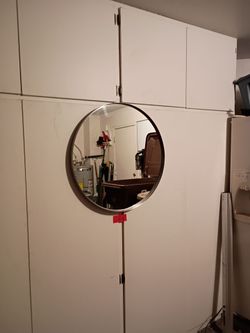 Decor makeup bathroom kidsRound mirror