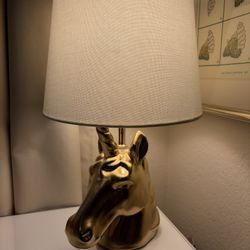Gold, Unicorn Base Desk, Table Lamp
