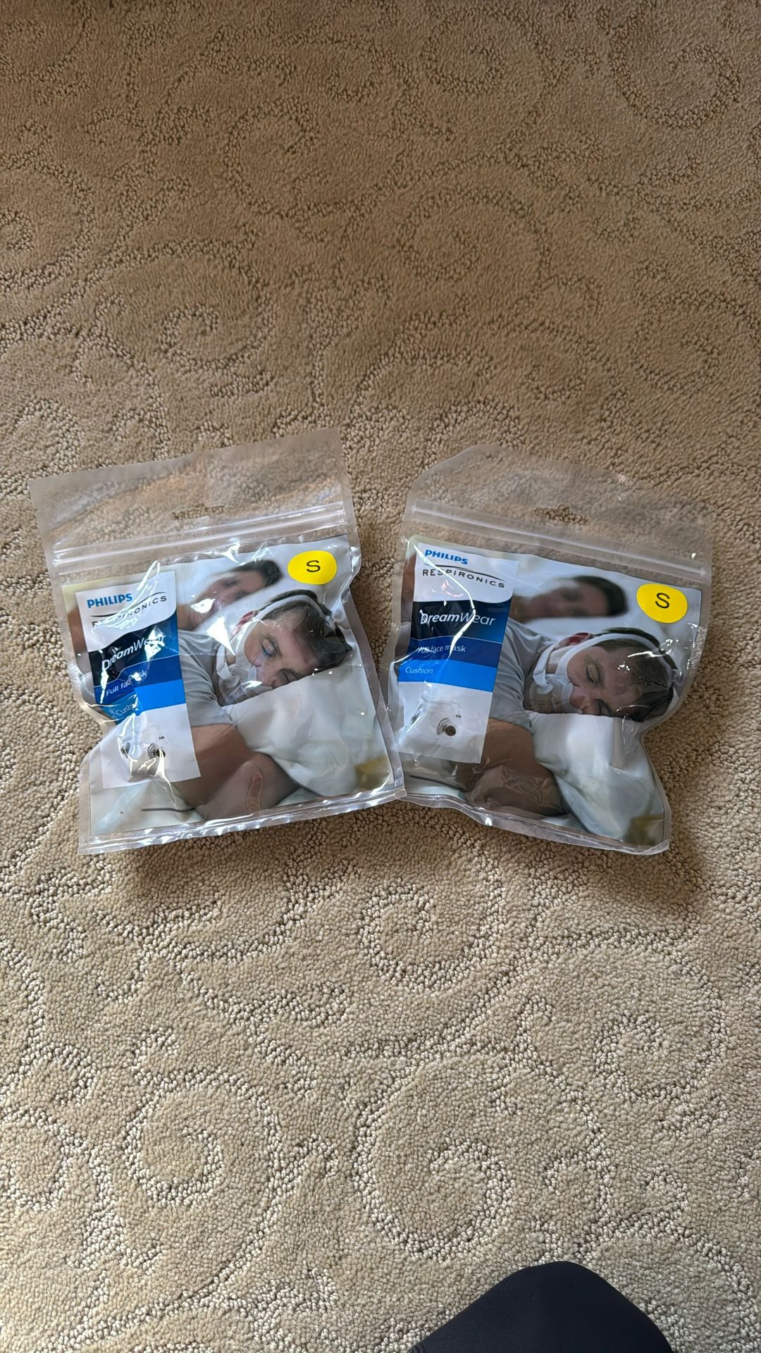 Philips DreamWear Full Face CPAP Mask Cushion – REF 1133430 Small Set of Two