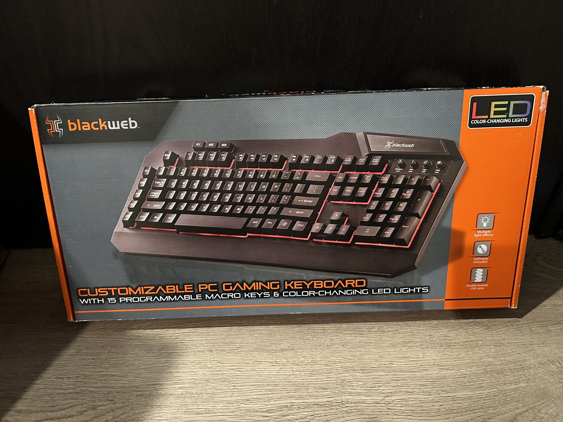 Blackweb LED Gaming Keyboard (used Once)