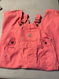 Carhartt Pink Canvas Bib Overalls