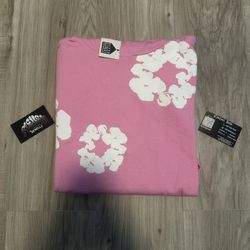 Pink Denim Tear hoodie