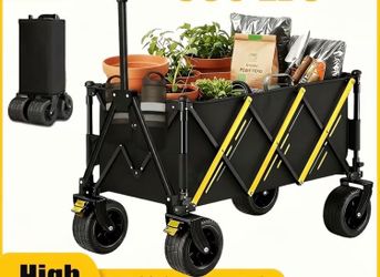 Brand new Collapsible Wagon folding Cart – Black Price firm