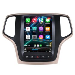 Car Stereo Radio Jeep Grand Cherokee 2014-2016, Wireless Carplay Android Auto, 10.4" Tesla Style Touch Screen, GPS, Head Units, Rear Backup Camera