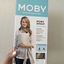 Moby Wrap Baby Carrier | Evolution | Baby Wrap Carrier color almond 