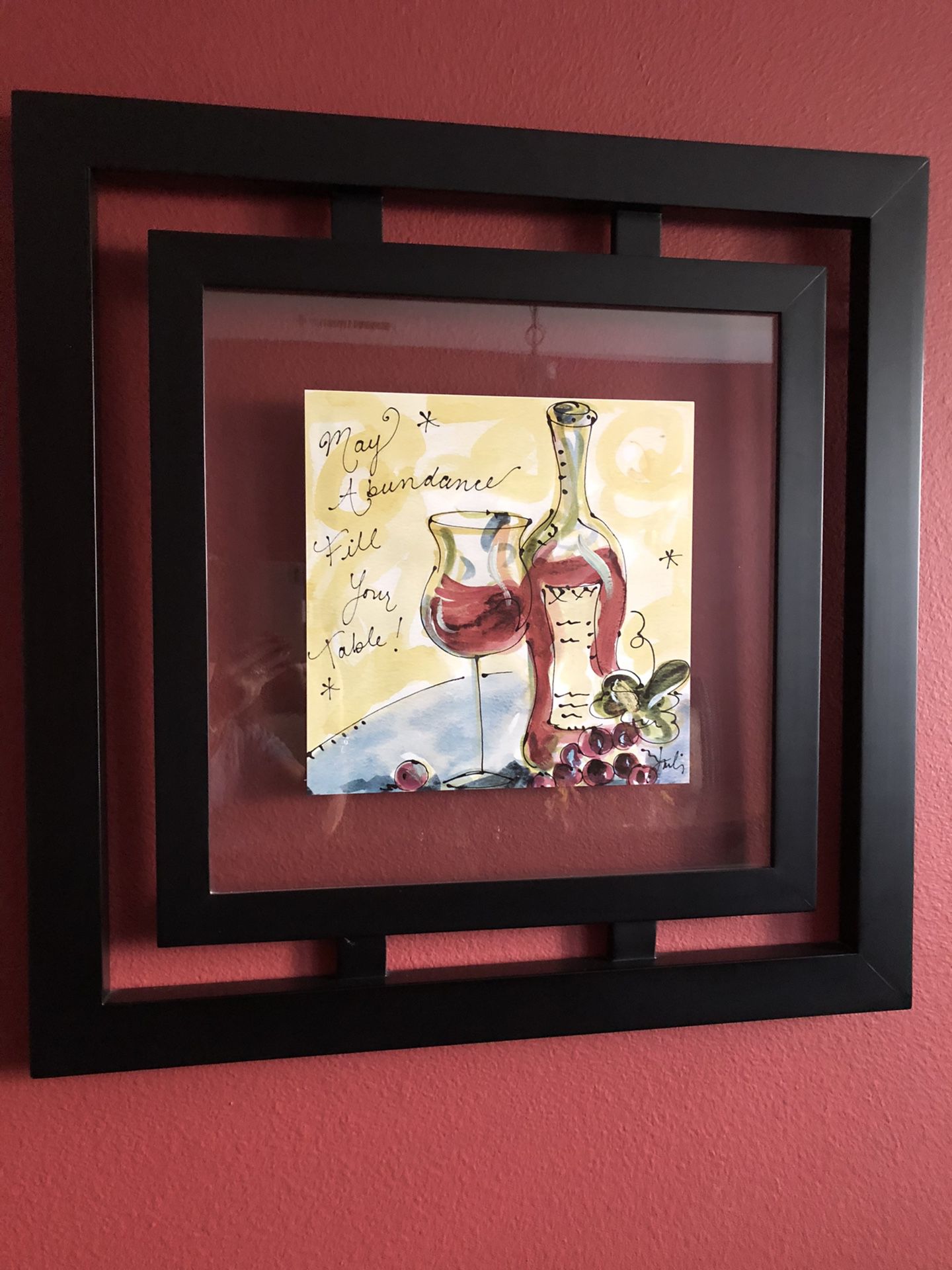 Wine Pictures With Decorative Frames