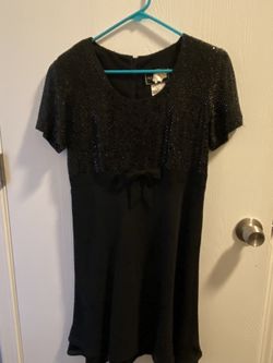 Molly Malloy Black Sequin Dress Size 8