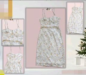 Still dreaming of a cute off white flowery dress? Here it is!