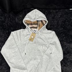 Grey Burberry Hoodie