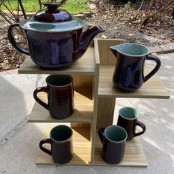 Vintage Red Wing Pottery Lot Of 7 Pieces 