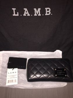LAMB Black Wallet