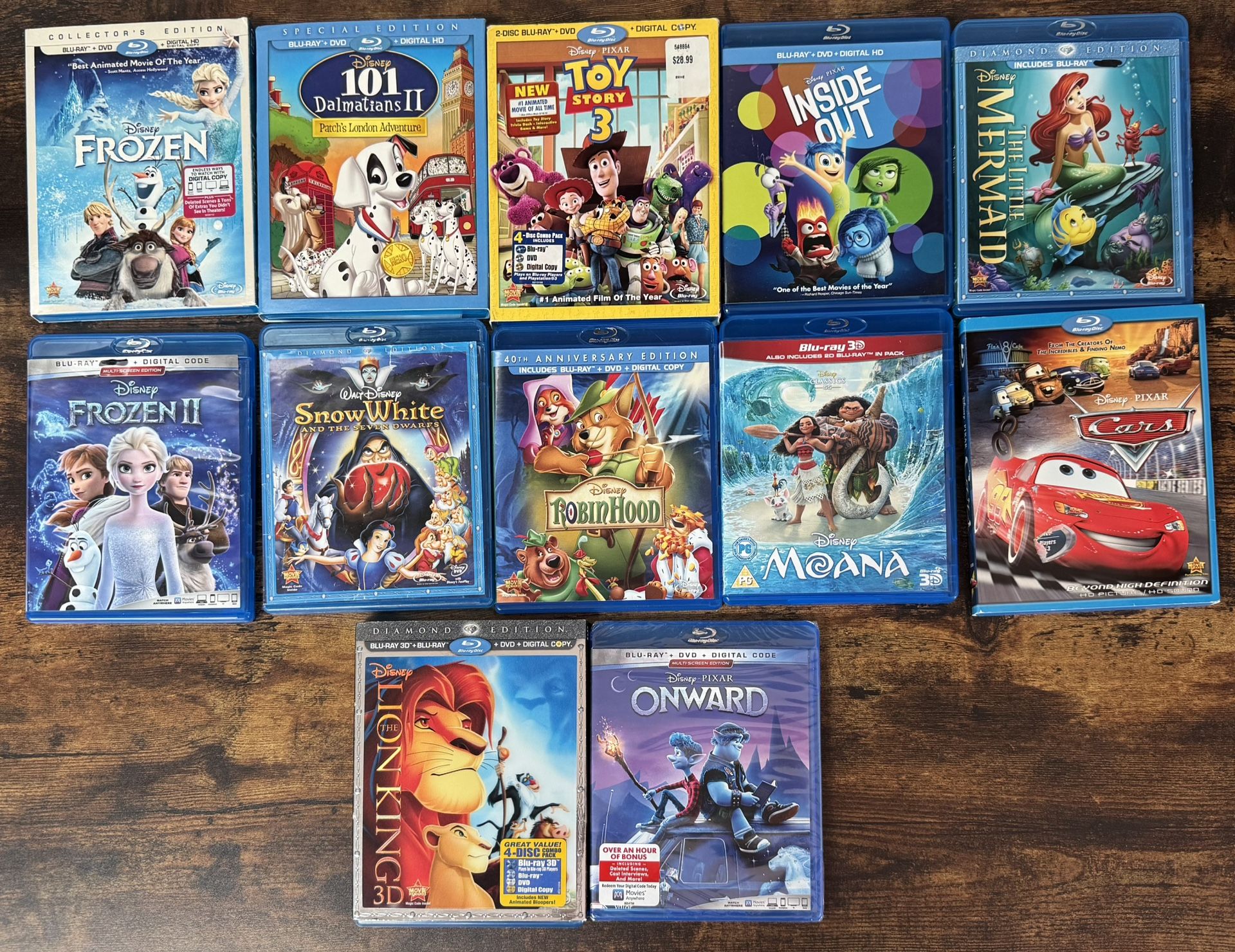 Disney Blu Ray Lot some new $5 each or $40 for All