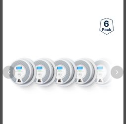 6 pack SC07-W Wireless Interconnected Smoke and CO Alarm Detectors