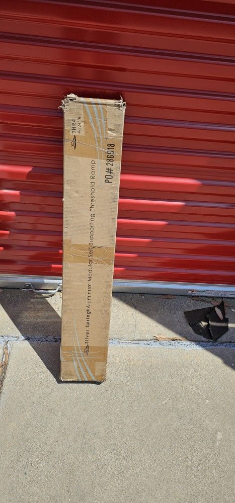 Two Threshold Aluminum Ramps 4 1/4 Inch High