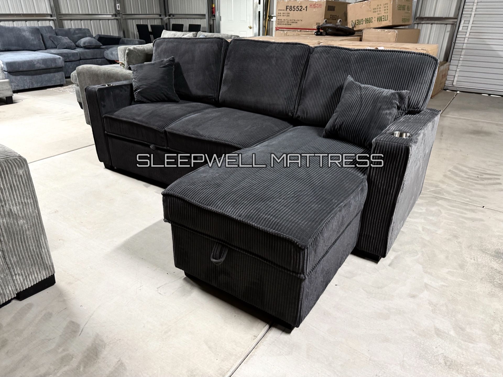 New Black Sofa